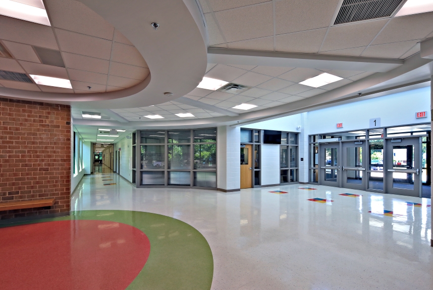 White-Oaks-ES-Int-9108-061419-Lkg-at-lobby-and-corridor-Resized